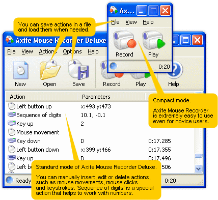 Axife Mouse Recorder Demo Screenshot